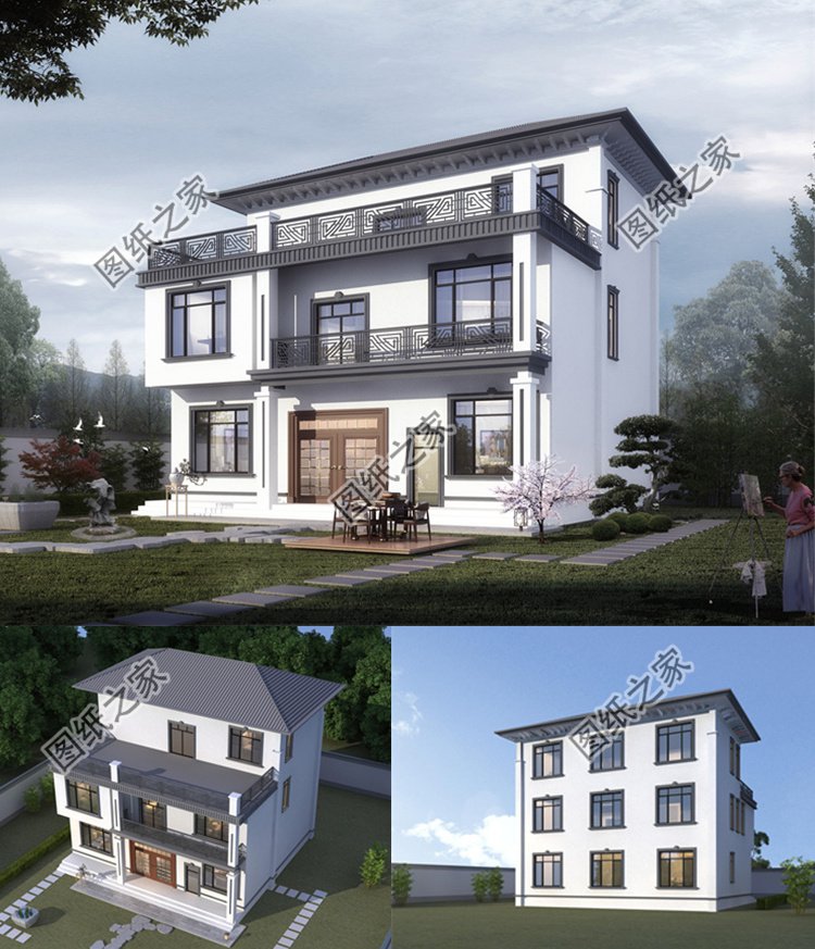 三層別墅設(shè)計效果圖