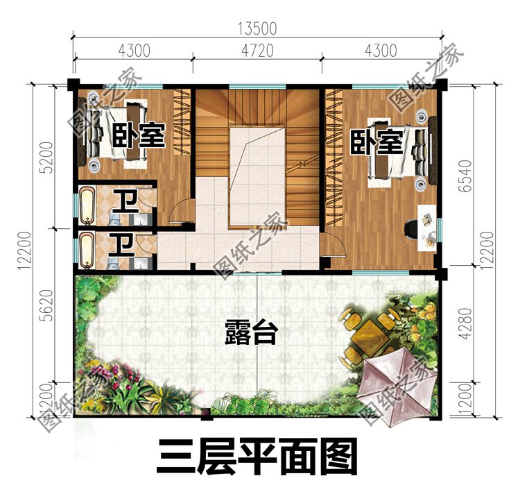 三層別墅設(shè)計三層
