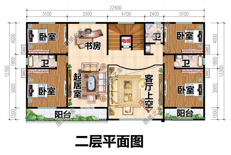 三層平頂現(xiàn)代風(fēng)格二層
