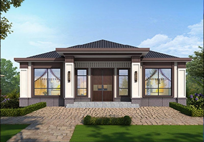 一層農(nóng)村必蓋戶型設(shè)計方案，養(yǎng)老自住兩相宜，經(jīng)濟實惠又耐用！