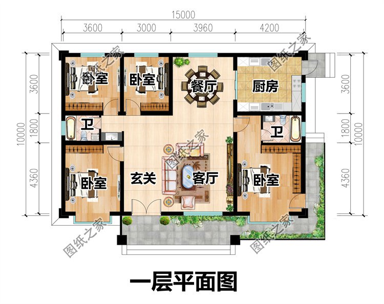 一層農(nóng)村小平房