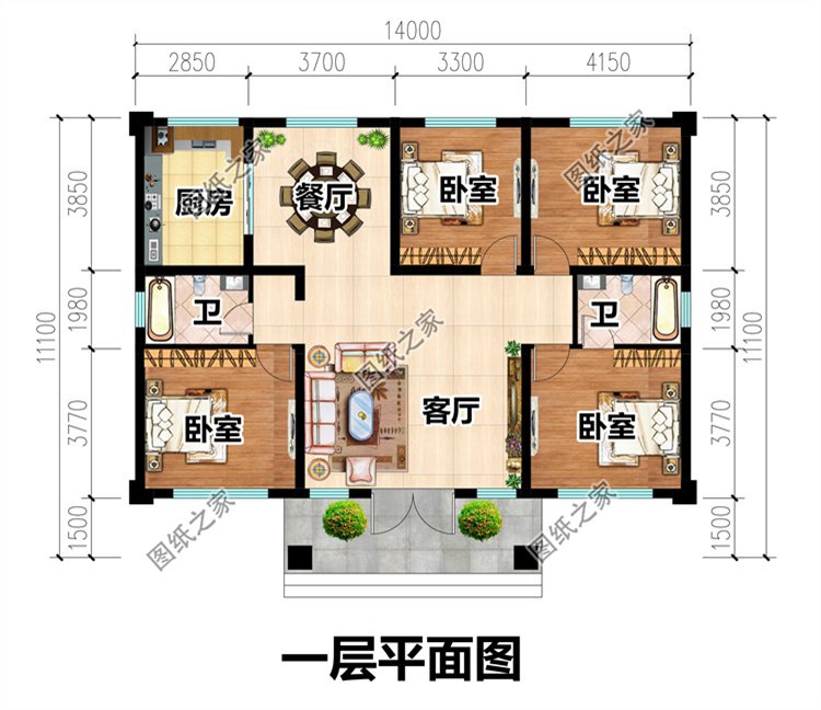 農(nóng)村一層小別墅