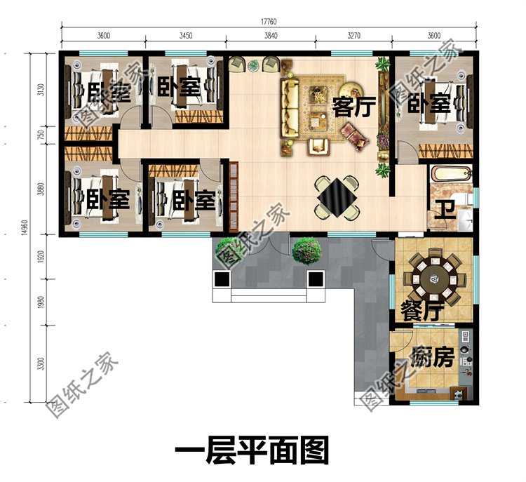 徽派自建房一層1