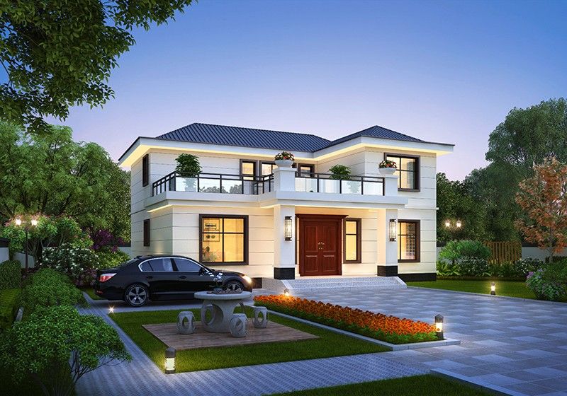 二層農(nóng)村別墅新風(fēng)尚，簡(jiǎn)約實(shí)用，性?xún)r(jià)比高，美麗又實(shí)惠