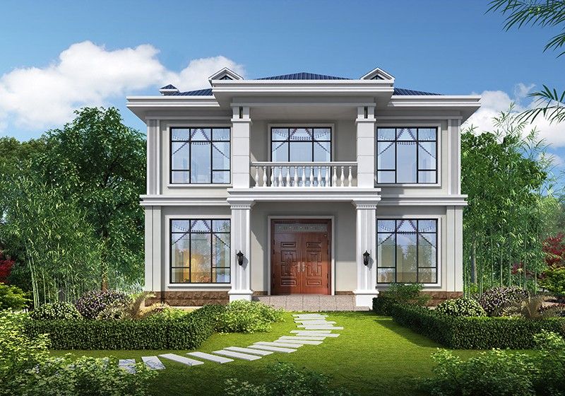 農(nóng)村新戶型房子設(shè)計(jì)圖二層，占地120平米，布局實(shí)用