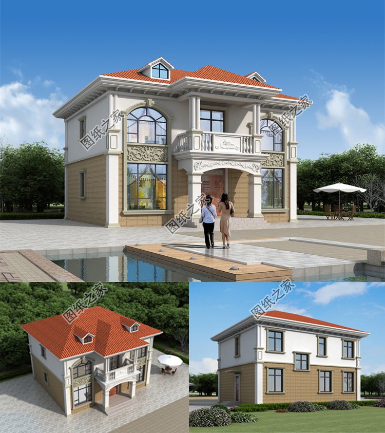 兩層三間農(nóng)村自建房圖1