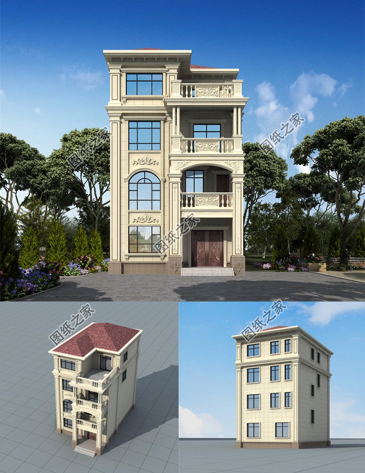 兩開間四層歐式風(fēng)別墅1