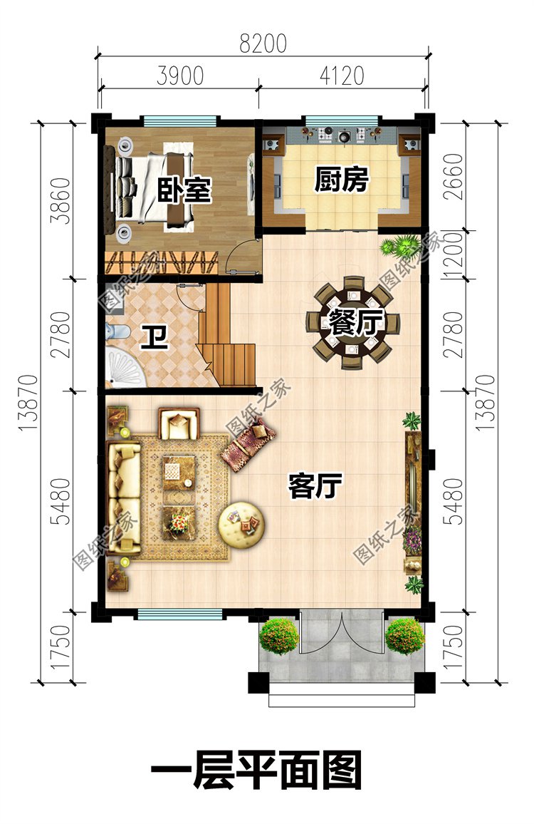 兩開間四層歐式風(fēng)別墅2