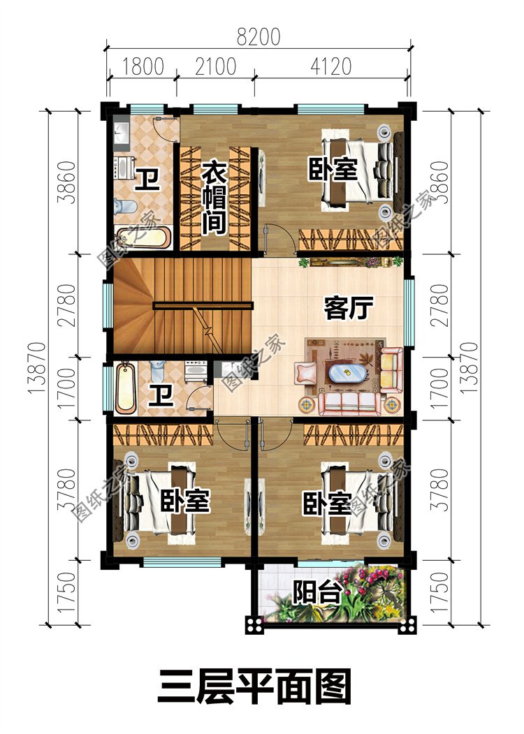 兩開間四層歐式風(fēng)別墅4