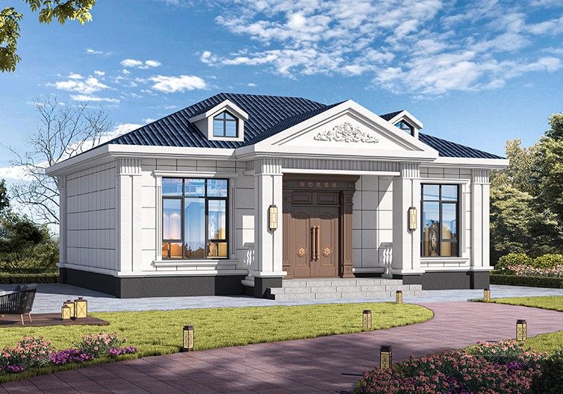 12x9米自建一層小別墅設計圖，占地不大造價低，簡單舒適人人夸