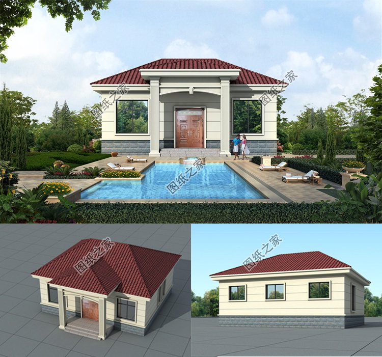 超實用的農(nóng)村一層別墅1