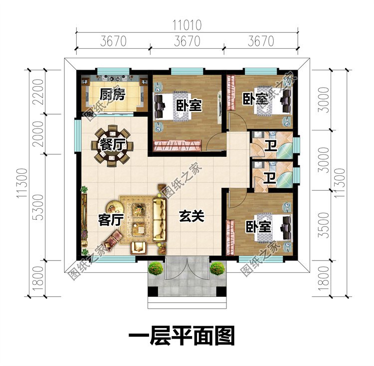 超實用的農(nóng)村一層別墅2