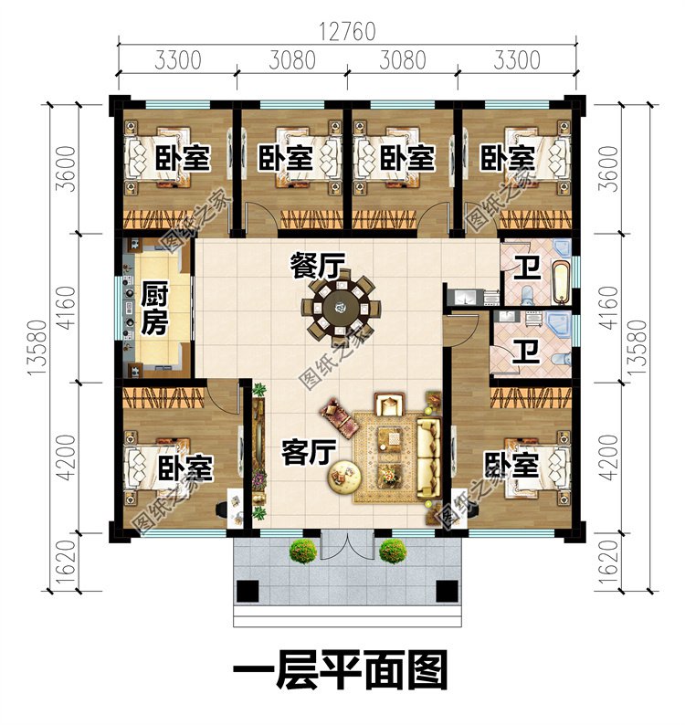 一層農(nóng)村自建別墅2