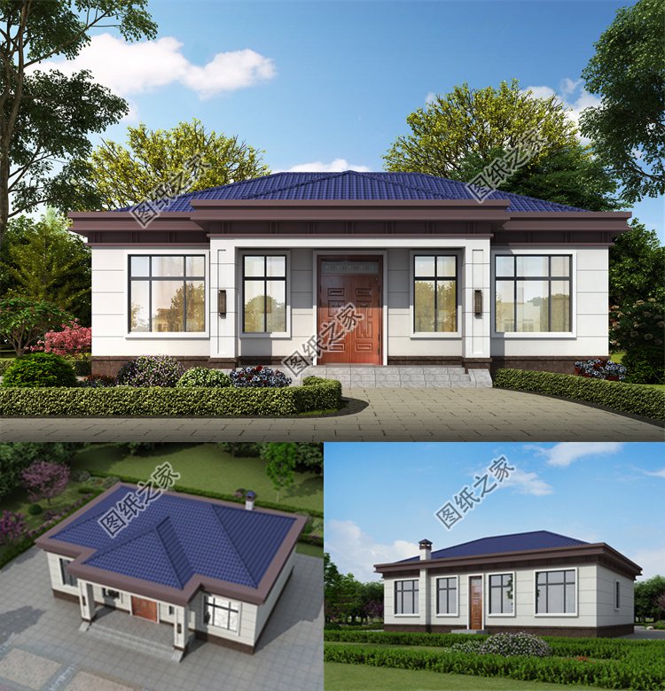 14x11米一層平房戶型1