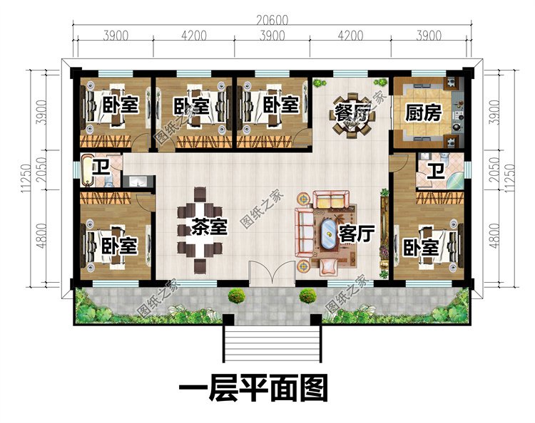 農(nóng)村五間房屋一層2