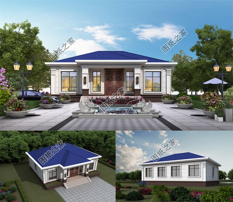 簡(jiǎn)簡(jiǎn)單單一層農(nóng)村自建別墅1