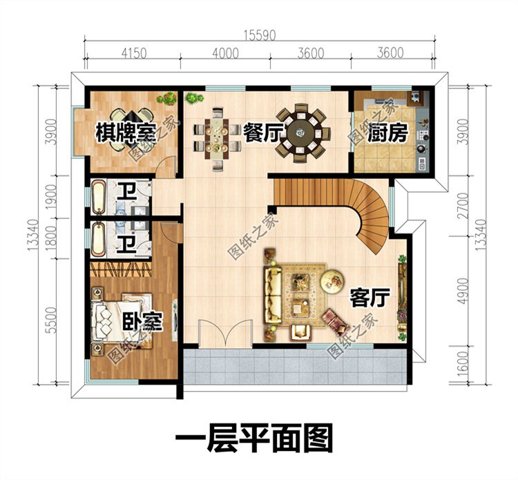 現(xiàn)代風(fēng)三層別墅設(shè)計(jì)圖2