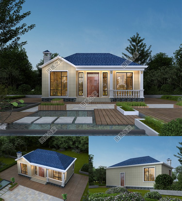 一層小別墅設(shè)計(jì)圖1