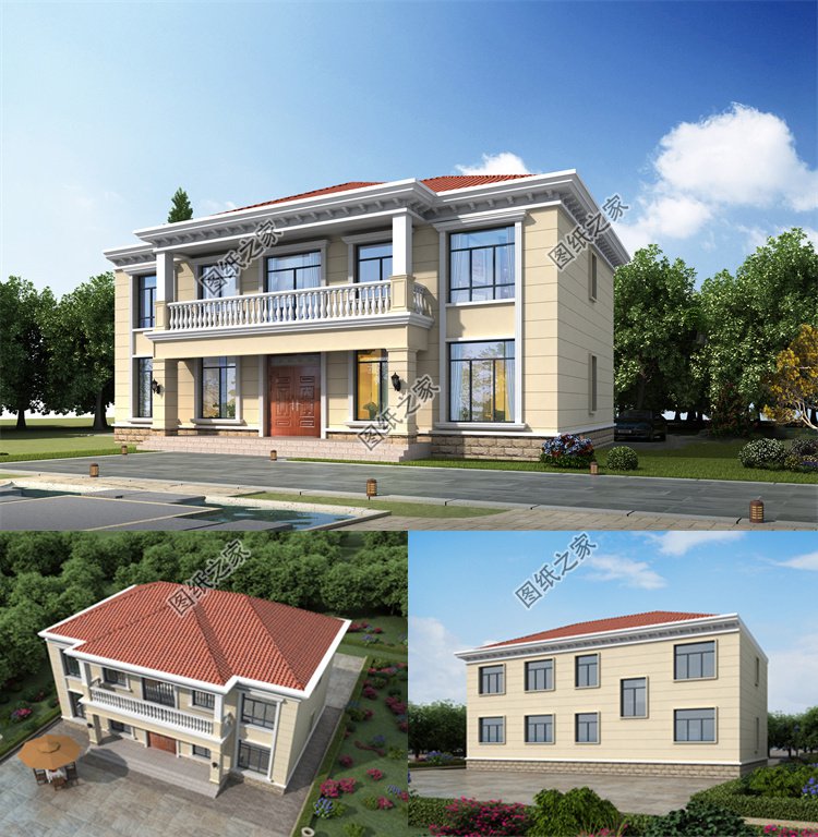 二層自建房別墅設計圖1