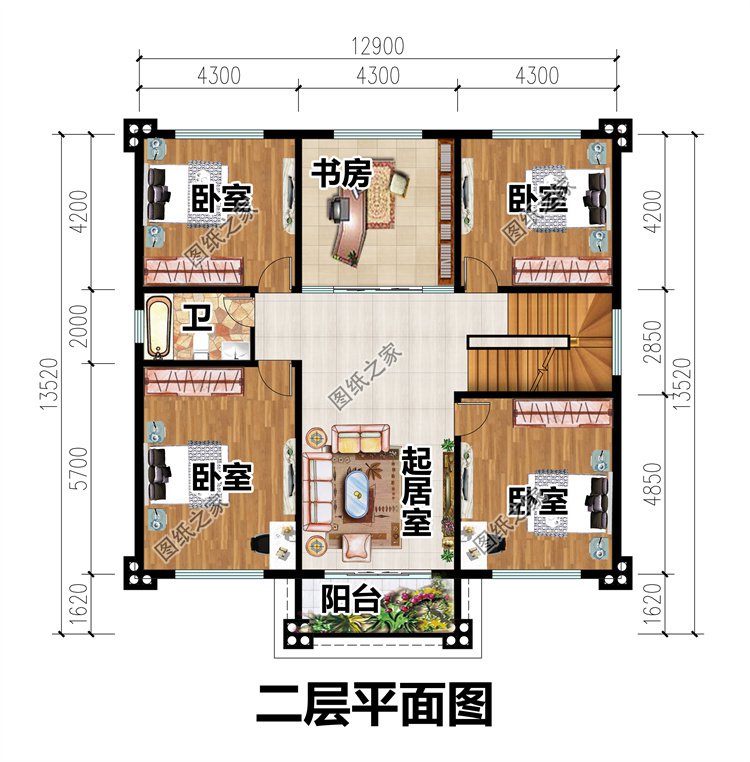 二層小別墅設(shè)計方案3