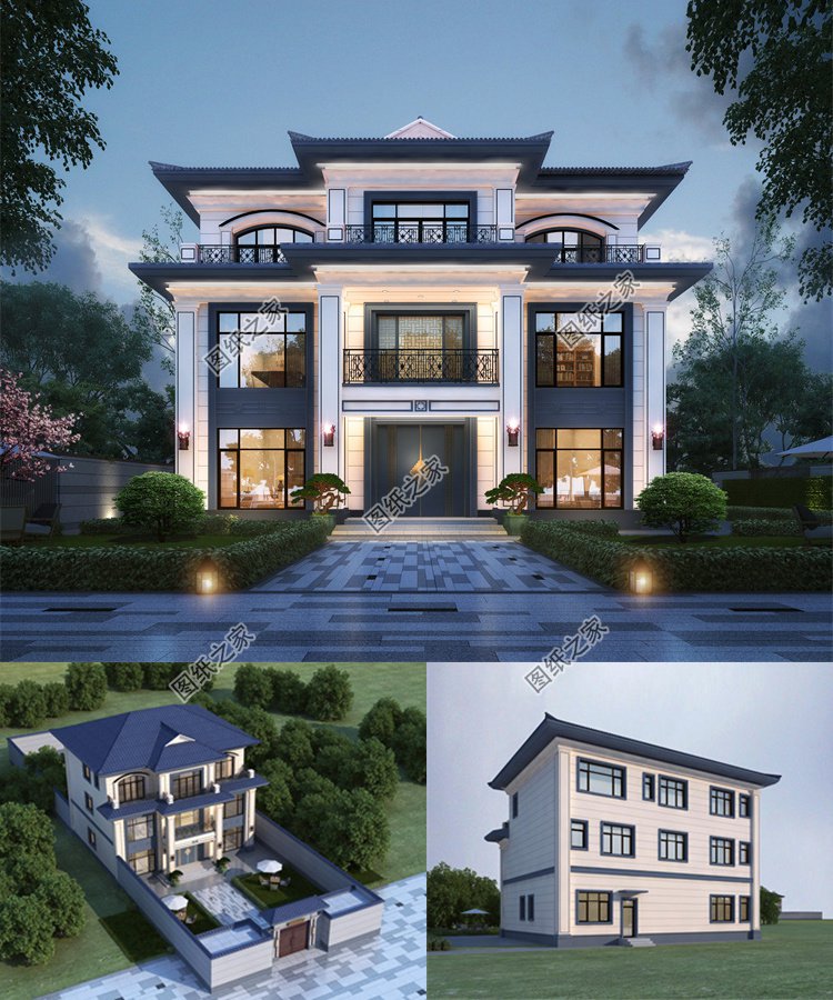 獨(dú)棟三層別墅設(shè)計(jì)圖1