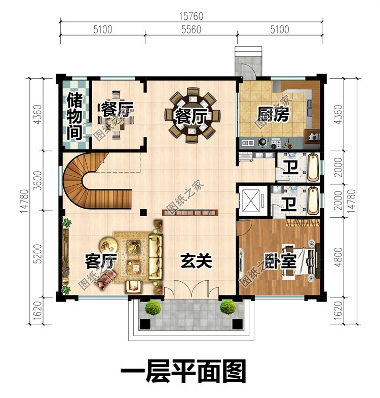 獨(dú)棟三層別墅設(shè)計(jì)圖2