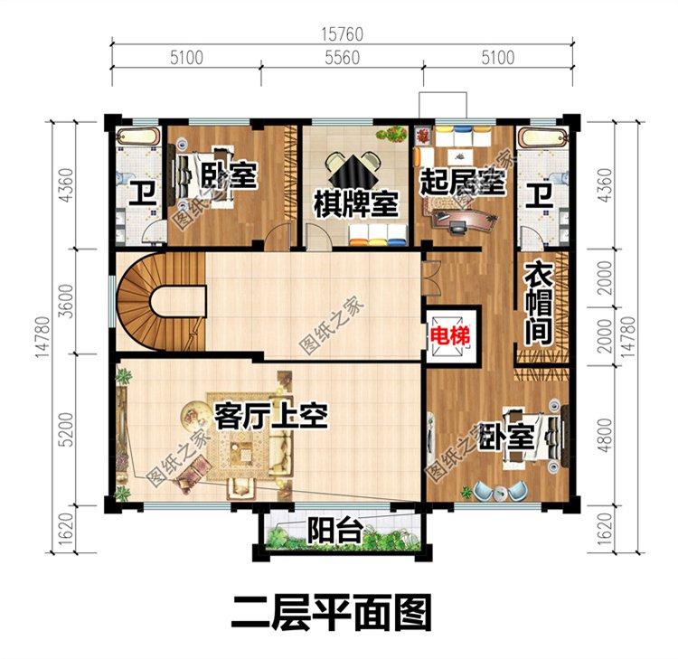 獨(dú)棟三層別墅設(shè)計(jì)圖3