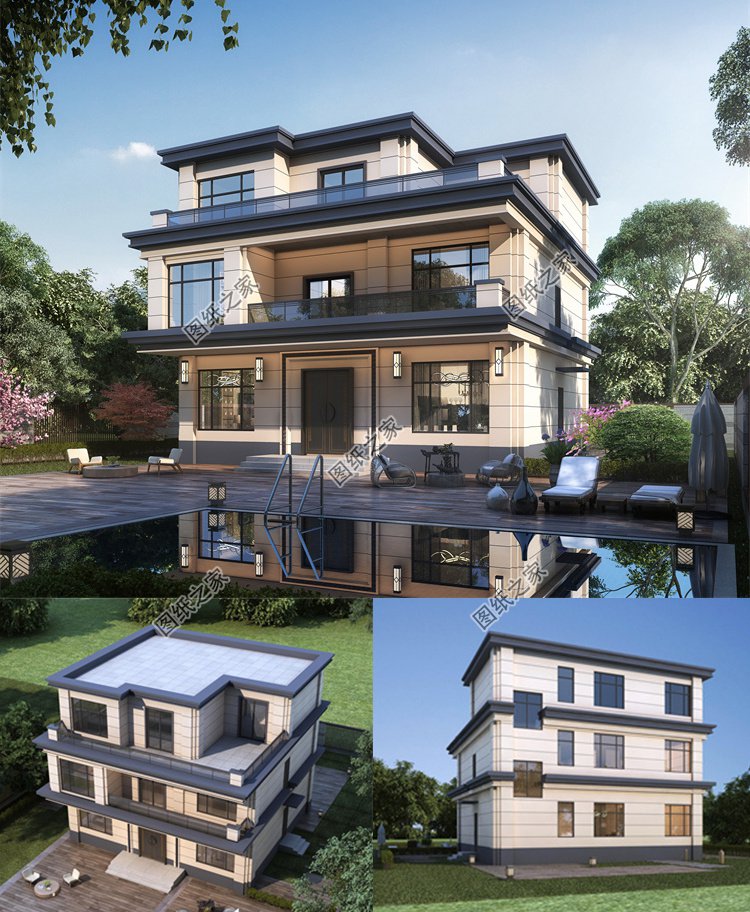 現(xiàn)代風(fēng)三層設(shè)計(jì)圖1