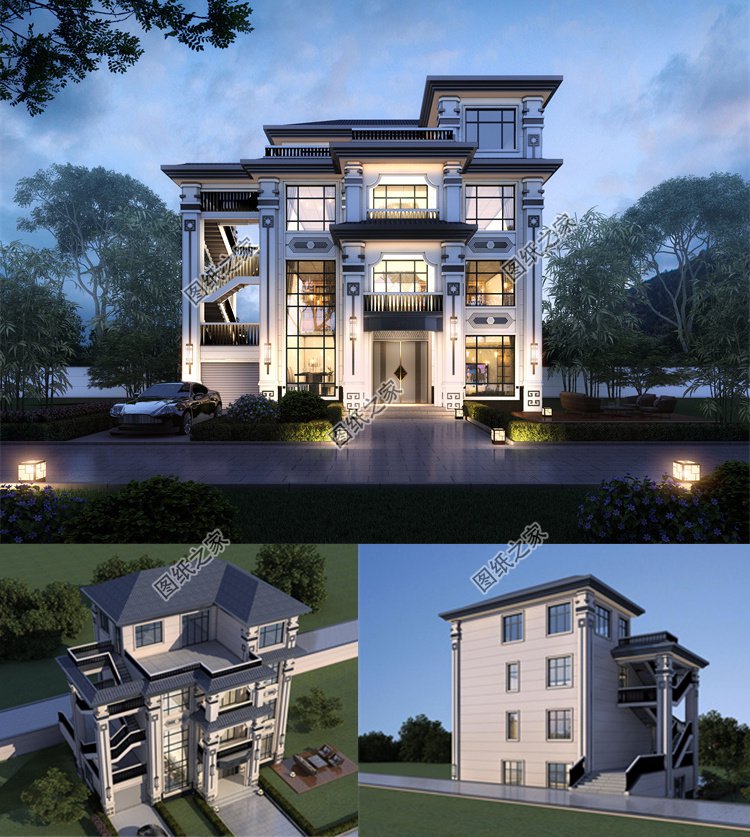 四層自建別墅設計圖1