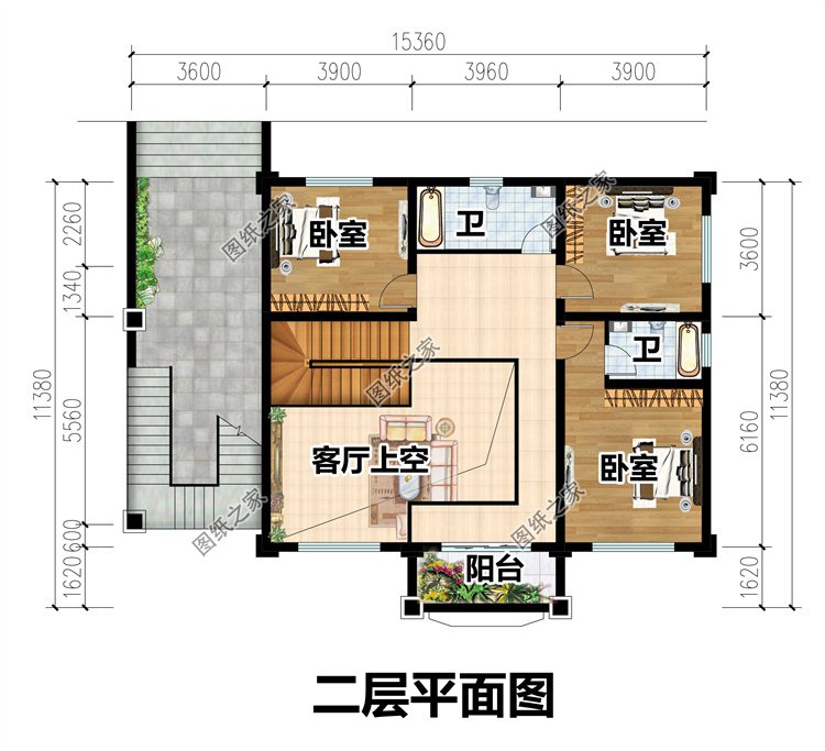 四層自建別墅設計圖3