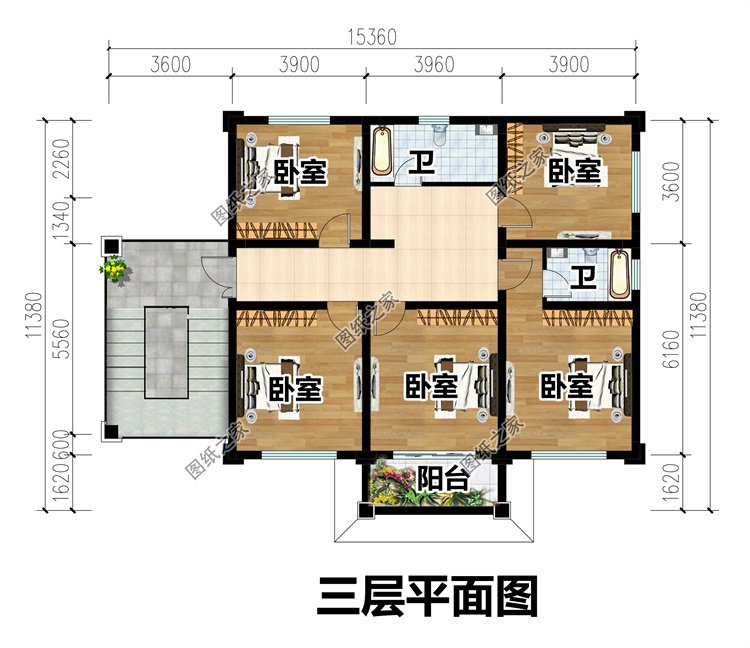 四層自建別墅設計圖4