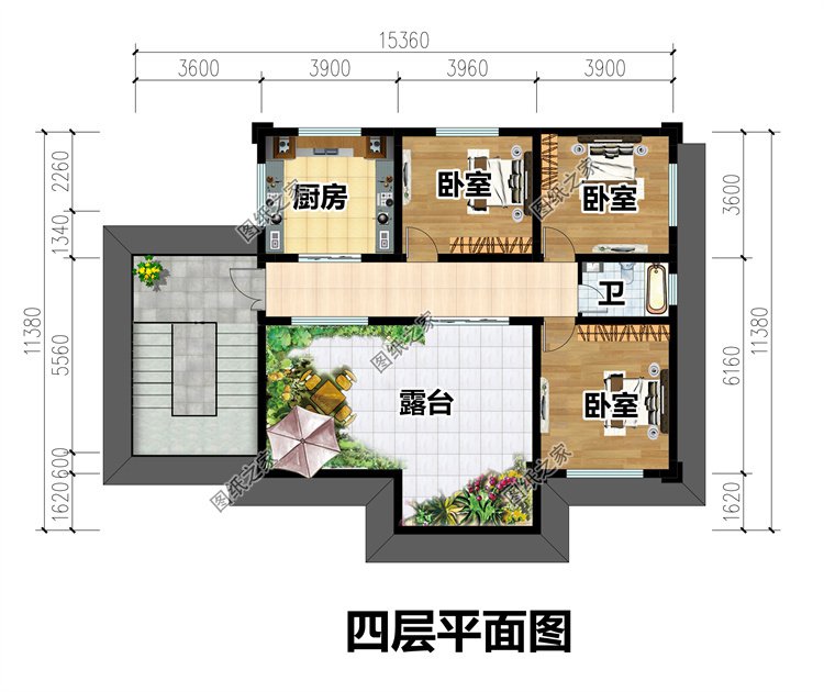 四層自建別墅設計圖5