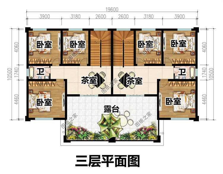 雙拼別墅三層設(shè)計(jì)圖4