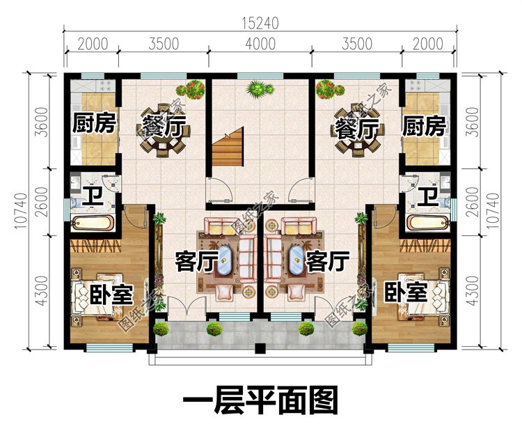 二層雙拼自建別墅2