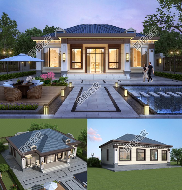 精致一層別墅設(shè)計(jì)圖1