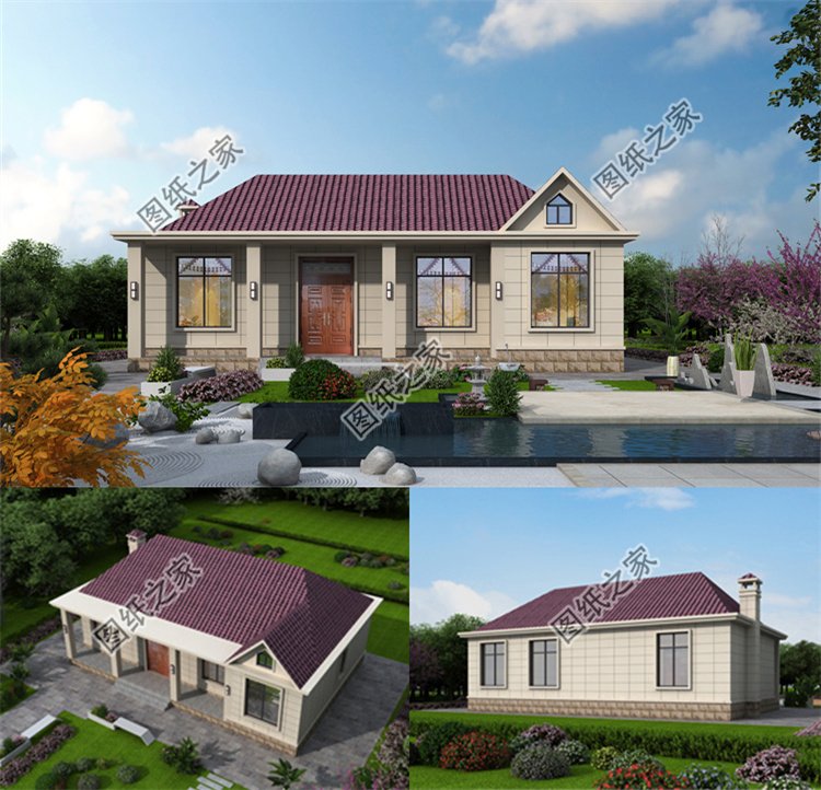 簡簡單單一層農(nóng)村自建別墅