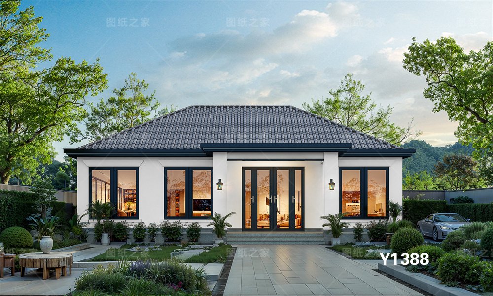 炸裂！20款新農(nóng)村一層別墅設(shè)計圖，最低12萬起！