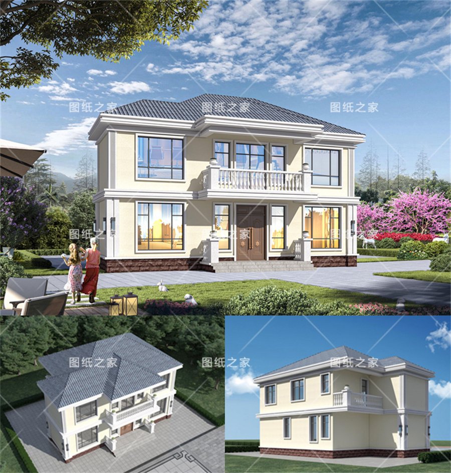 天吶！8款鄉(xiāng)村別墅圖，爆款戶型，實(shí)用又氣派