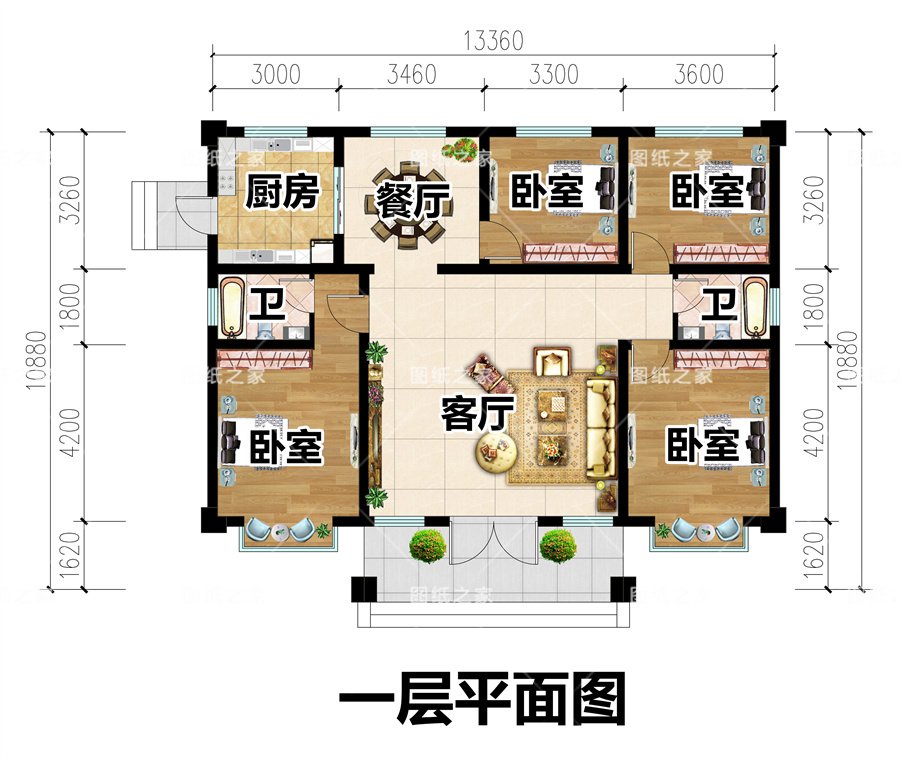 天吶！8款鄉(xiāng)村別墅圖，爆款戶型，實(shí)用又氣派