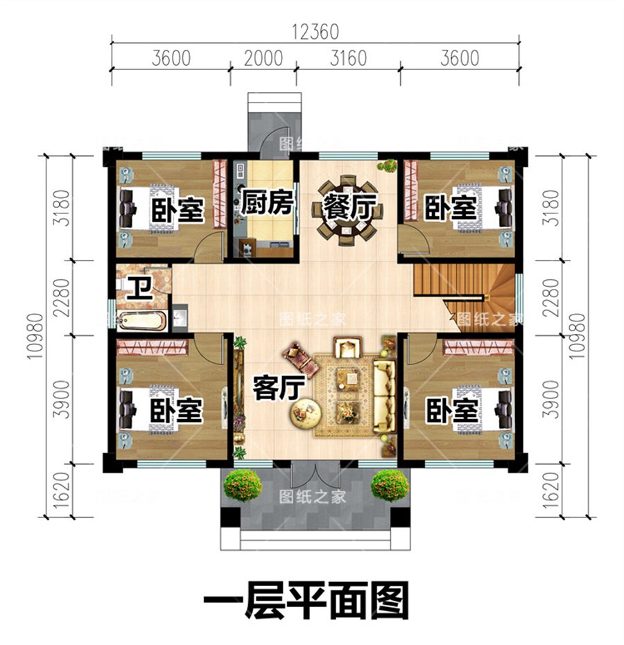 天吶！8款鄉(xiāng)村別墅圖，爆款戶型，實(shí)用又氣派