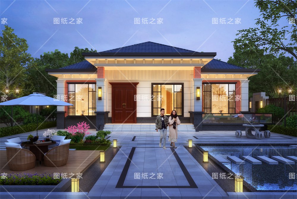 小戶型更實(shí)用！16款農(nóng)村一層別墅