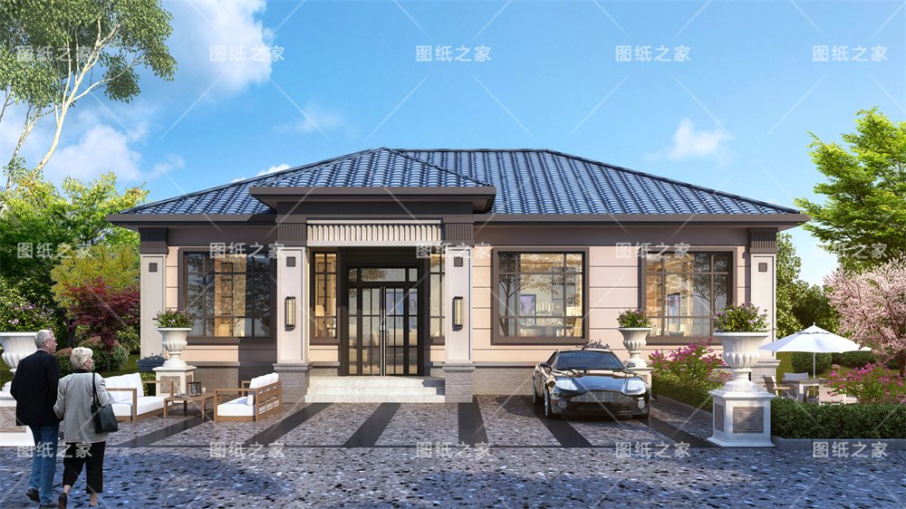 小戶型更實(shí)用！16款農(nóng)村一層別墅