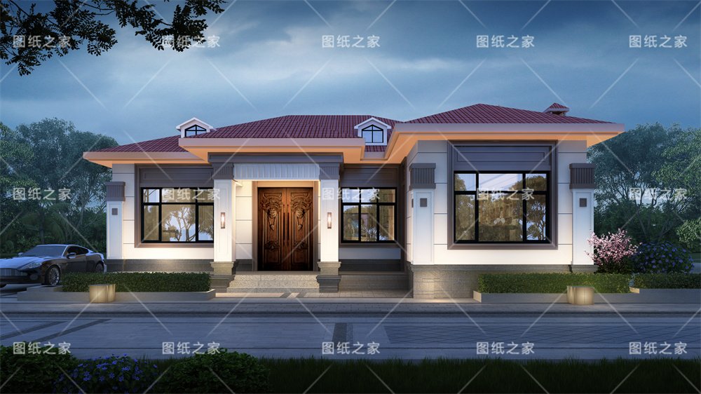 小戶型更實(shí)用！16款農(nóng)村一層別墅