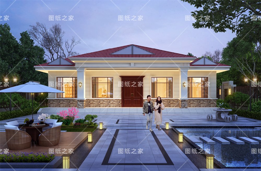 小戶型更實(shí)用！16款農(nóng)村一層別墅