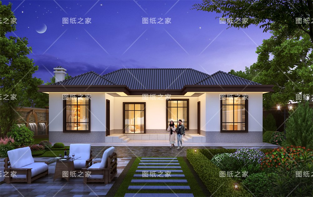 小戶型更實(shí)用！16款農(nóng)村一層別墅