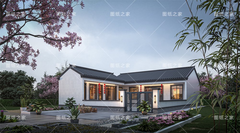 小戶型更實(shí)用！16款農(nóng)村一層別墅