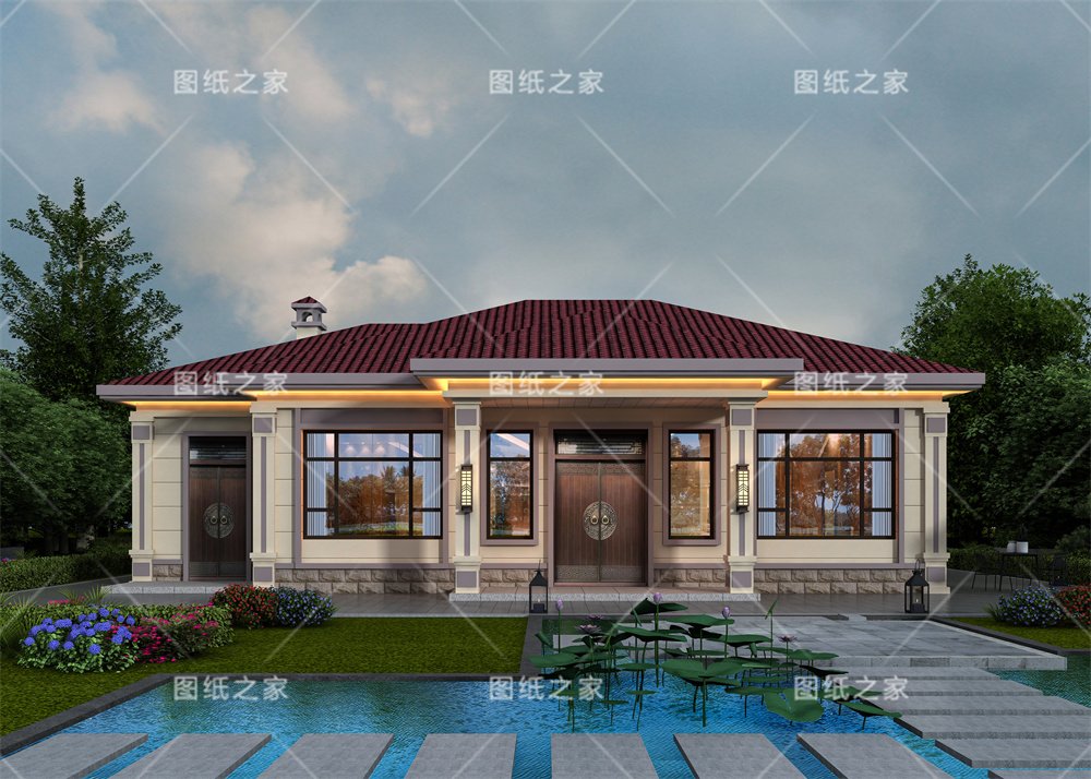 小戶型更實(shí)用！16款農(nóng)村一層別墅