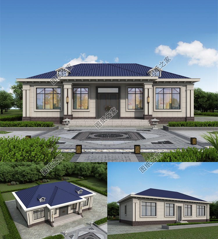 農(nóng)村一層養(yǎng)老別墅設(shè)計圖1