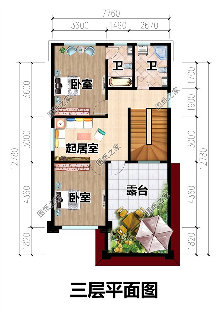 三層農(nóng)村自建房4