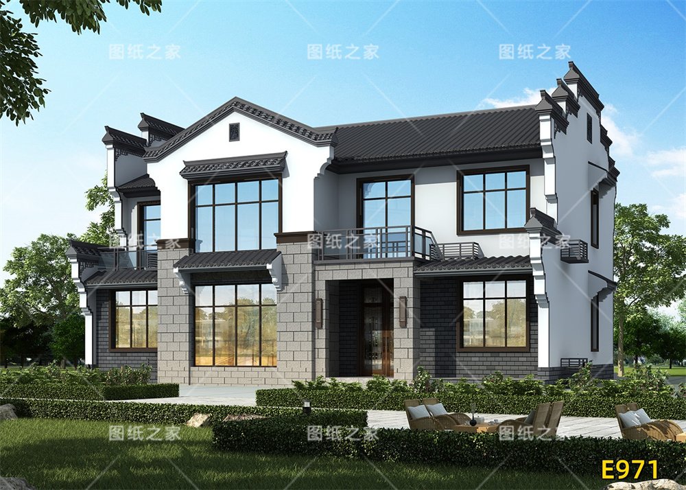 太好看了吧！7款神級(jí)農(nóng)村別墅天花板，這是把圖紙直接搬下來(lái)了！